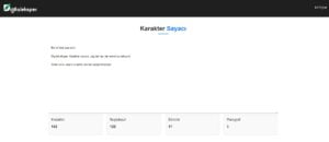 Karakter Sayacı