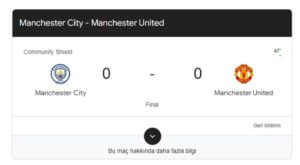 Manchester City - Manchester United 2024 Community Shield Maçı Öncesi Tüm Detaylar